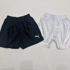 PUMA ハーフパンツ 黒 白 セット　130