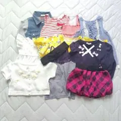 ✨9点大特価✨女の子 トップス 100 110 Tシャツ 半袖 長袖 スカート