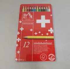 【未開封】 カランダッシュ CARAND'ACHE 色鉛筆 12色 缶入りセットのサムネイル