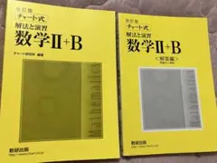 数研出版 改訂版 チャート式 解法と演習 数学II+B