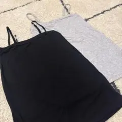 美品 LOWRYSFARM ブラック・グレー キャミソールセット Mサイズ