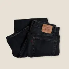 90’s USA製 Levi’s 550 ワイドブラックデニム w38