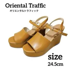 Oriental Traffic 甲深ベルトウエッジサンダル Lサイズ　極美品❣️