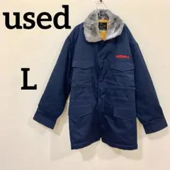 InterJacket 三井ホーム 襟ボア ジャケット ネイビー Lのサムネイル