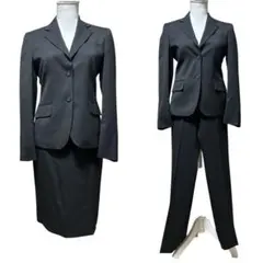 【I.M.G.N】ブラックスーツ　ウォッシャブル　ストレッチ　パンツは7号　青山