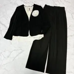 パンツセットアップ♡　NBB　ユニクロ　卒業式　入学式　セレモニー　黒　S