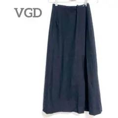 プリーツスカート　XS　グレー　ロングスカート　小さめサイズ　シンプル　定番