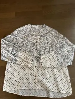 nombre impair⭐︎鳥草花柄シャツ⭐︎タグなし未使用⭐︎