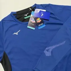 Mizuno ミズノ 長袖 スポーツウェア ブルー 吸汗速乾