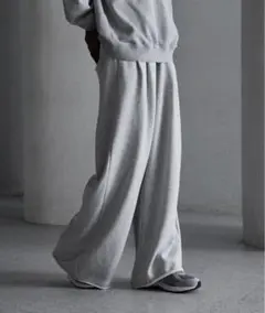 【CALLNE】2タックカットオフ スウェットスラックス