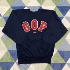 極美品XL 90s Champion GOP リバースウィーブ刺繍タグ