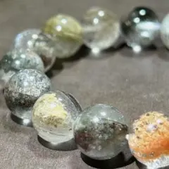ハイグレード天然ブラジル産四季 ガーデンクォーツ四季幽霊12mm1連