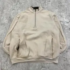 ^*☆様 コロンビア　ハーフジップスウェット　プルオーバー　無地　L　ベージュ