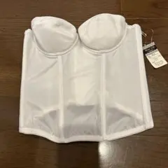 新品ホワイト コルセットスタイル ブライダルインナー　B75