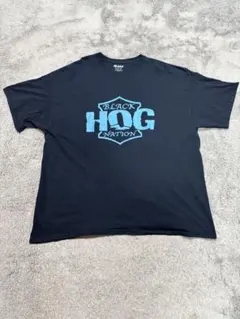 USA古着 BLACK HOG NATION バイカーTシャツ 2XLのサムネイル