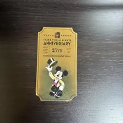 東京ディズニーリゾートストア 25周年記念ステッカー