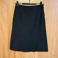【23区】タイトスカート　ひざ丈　日本製　ブラック　小さいサイズ　XSサイズ相当
