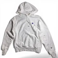 Champion リバースウィーブ スウェット 白 ペンキ飛び 雰囲気系 古着