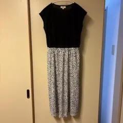 授乳服 ワンピース レオパード柄 mio maternity