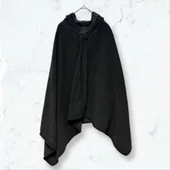 k0048 TORRENTE ポンチョ グレー F フード付 厚手 ケープ 秋冬