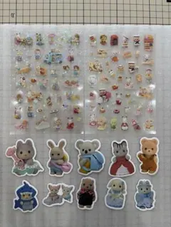 シルバニアファミリー ホログラムシール2枚　ダイカットステッカー セット　③