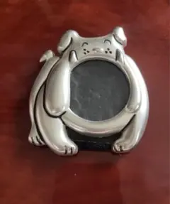 フォトフレーム ブルドッグ 犬 置物