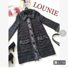 LOUNIE ルーニィ 黒 サイズM ロングカーディガン コート 美品