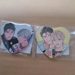 オフステージラブサイド ハート型缶バッジ　大島かもめ　オンラインくじ