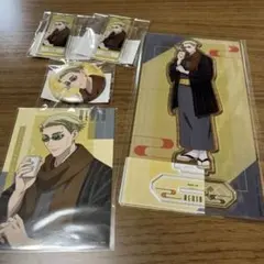 呪術廻戦 五条悟 まるくじ アクリルスタンド 缶バッジ キーホルダー 呪術廻戦」五条悟、夏油傑、七海建人が爽やか夏っぽ～！カラフル