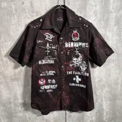 【00s_Archive】scullFadeShirt 平成Y2Kグランジパンク