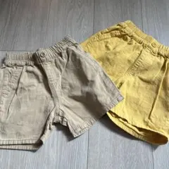 ユニクロ　綿100パー戦　半ズボン2点セット 100cm