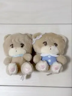 【ラテ】mikko ぬいぐるみチャーム ガチャガチャ 2個セット