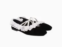 Bibiy. B. LACE BALLERINAS ビビィフラットバレエシューズ