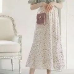 GRL 小花柄マーメイドスカート　gc20