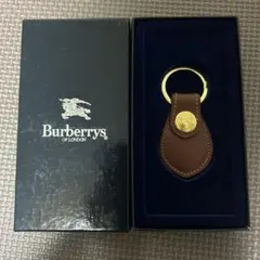 Burberrys レザーキーホルダー ブラウン