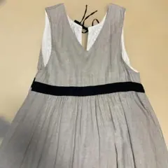 サマンサモスモス kazumiコラボ リネンのジャンパースカート　ワンピース