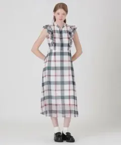BLUE LABEL CRESTBRIDGE コットンリネンティアードドレス M - メルカリ