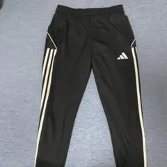 adidas 黒 ストライプ トレーニングパンツ