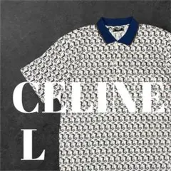 希少　CELINE セリーヌ　ゴルフ　総柄 イタリア製　L ビンテージ　国旗のサムネイル