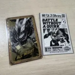 ヒロアカ　原画展　箔押しクリアカード　入場特典　オールマイト