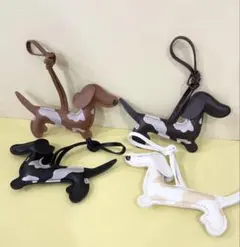 ダックスフンド バッグチャーム キーホルダー PUレザー 犬かわいい プレゼント