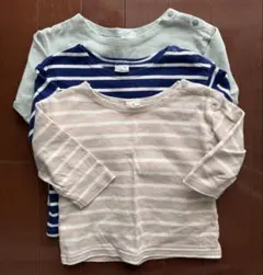 フタフタ　ロンT 3枚セット 80