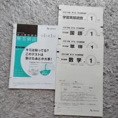 最新版　2025年度　中1 学力推移調査　ベネッセ 学力推移調査 ベネッセ 2025年度中学1年生第1回 - メルカリ