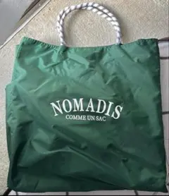 週末だけお値下げNOMADIS トートバッグ グリーンのサムネイル
