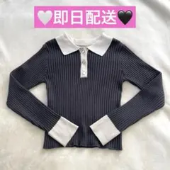 【即日発送】emsexcite ニット 襟付き トップス