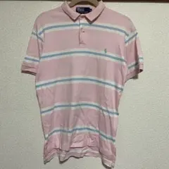 90s Polo Ralph Lauren ポロシャツ ピンク Mラルフローレン