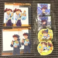 土井半助　山田利吉　忍たまマンチョコ　ビスケット　ファミマクリアカード　セット