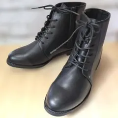 極美品✨VIVIAN レースアップ ショートブーツ ブラック Lサイズ ジップ付