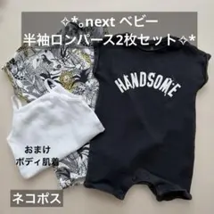 ✧*。next ベビー ✧*。半袖ロンパース 60-70サイズ 赤ちゃん