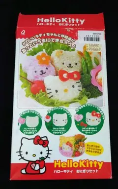 【中古品】Hello Kitty おにぎりセット　廃盤品キャラ弁　ふりかけ弁当
